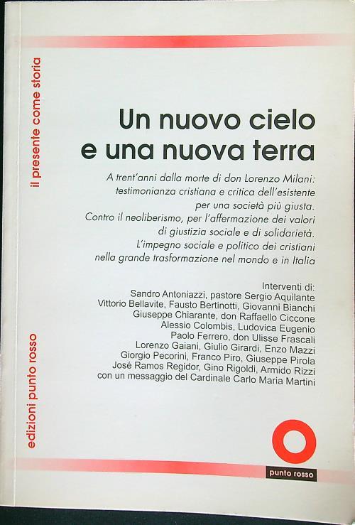 Un nuovo cielo e una nuova terra - copertina