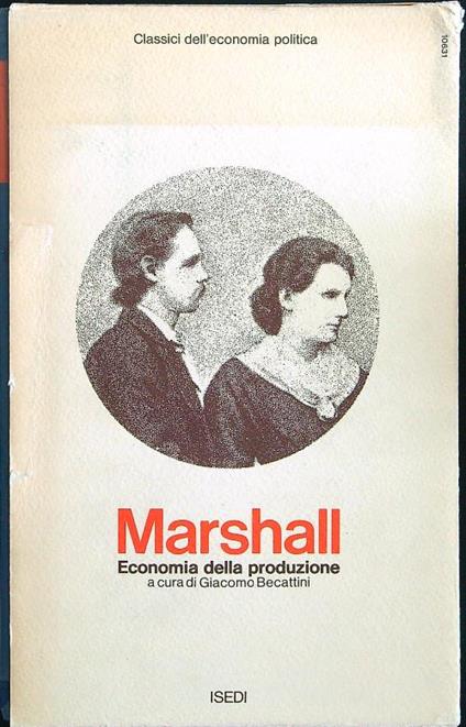Economia della produzione - Marshall - copertina