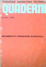 Quaderni 4-5/1979 Mutamento e conoscenza scientifica