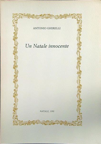 Un Natale innocente - Antonio Ghirelli - copertina