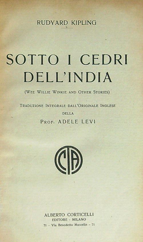 Sotto i cedri dell'India