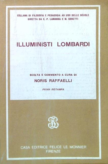 Illuministi lombardi - Noris Raffaelli - copertina