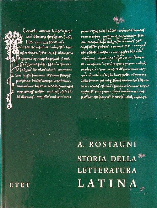 Storia della letteratura latina III - Augusto Rostagni - copertina