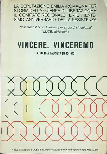 Vincere, vinceremo. La guerra fascista - copertina