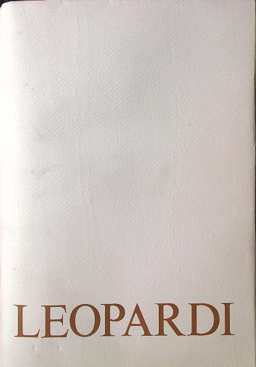 Leopardi - Pietro Florio - copertina