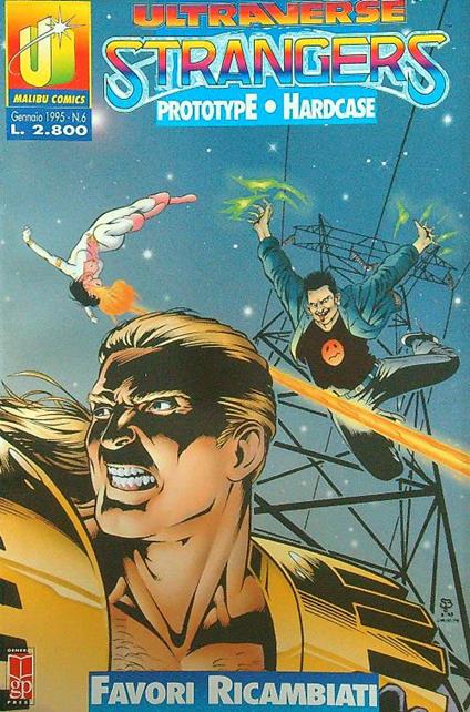 Ultraverse Strangers n.6/gen 1995 - copertina