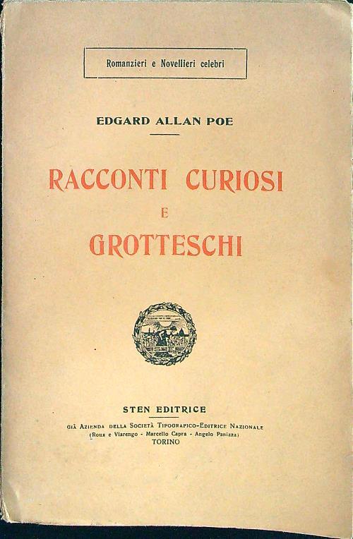 Racconti curiosi e grotteschi - Edgar Allan Poe - copertina