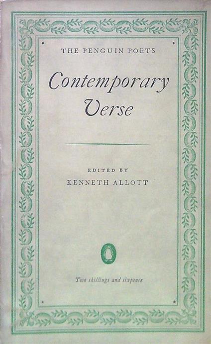 Contemporary verse - Kenneth Allott - copertina