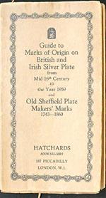 Guide to Marks of Origin on British and Irish Silver Plate