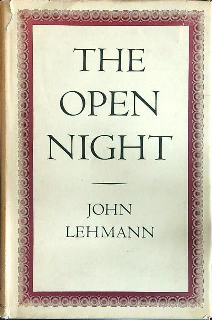 The open night - John Lehmann - copertina