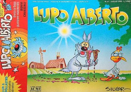 Lupo Alberto n. 61/lug 1990 - Silver - copertina