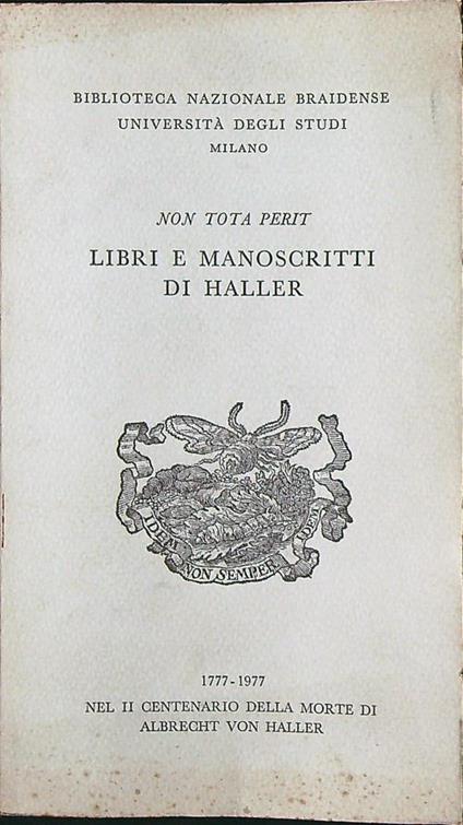 Libri e manoscritti di Haller - copertina