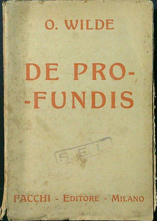 De profundis - Oscar Wilde - copertina
