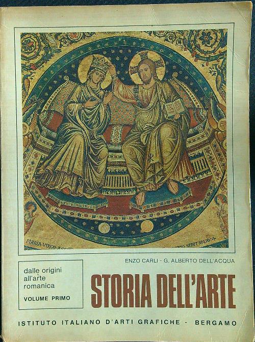 Storia dell'arte vol. I - Enzo Carli - copertina