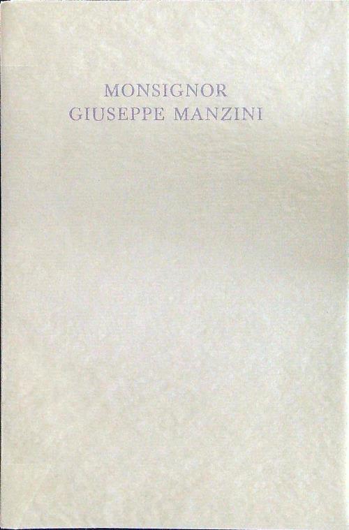 Monsignor Giuseppe Manzini