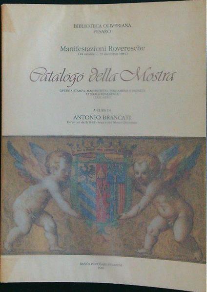 Catalogo della mostra roveresca - Antonio Brancati - copertina