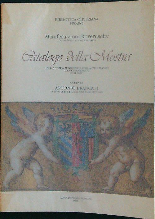 Catalogo della mostra roveresca - Antonio Brancati - copertina