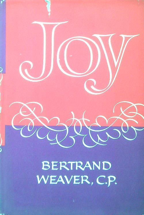 Joy - Bertrand Weaver - copertina