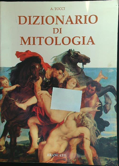 Dizionario di mitologia - copertina