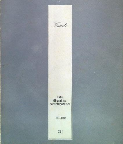 Asta di grafica contemporanea 241/15,16 novembre 1976 - copertina