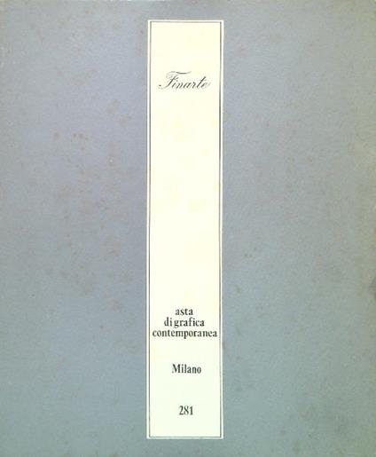 Asta di grafica contemporanea 281/11 aprile 1978 - copertina