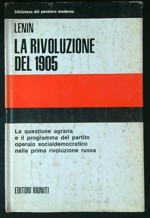 La rivoluzione del 1905 vol. II - Lenin - copertina