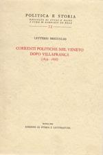 Correnti Politiche nel Veneto dopo Villafranca (1859-1866)