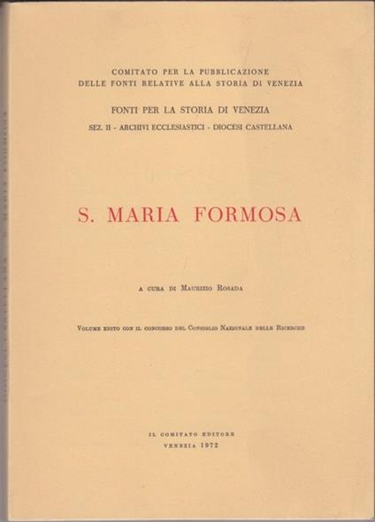 S. Maria Formosa - Maurizio Rosada - copertina