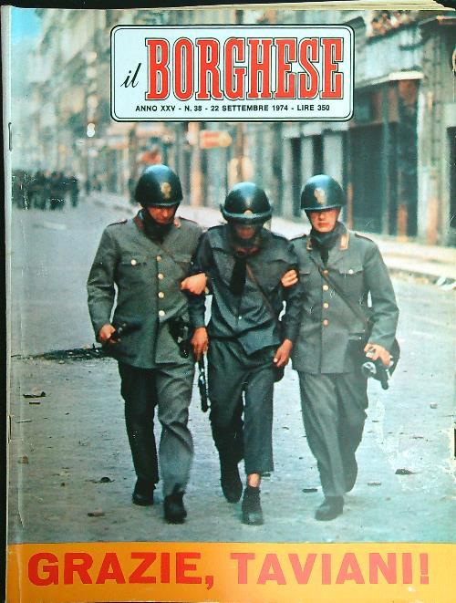 Il borghese n. 38/22 settembre 1974