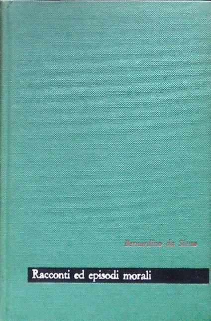 Racconti ed episodi morali - Bernardino da Siena - copertina