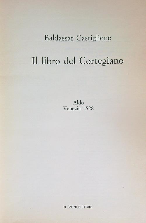 Il libro del cortegiano