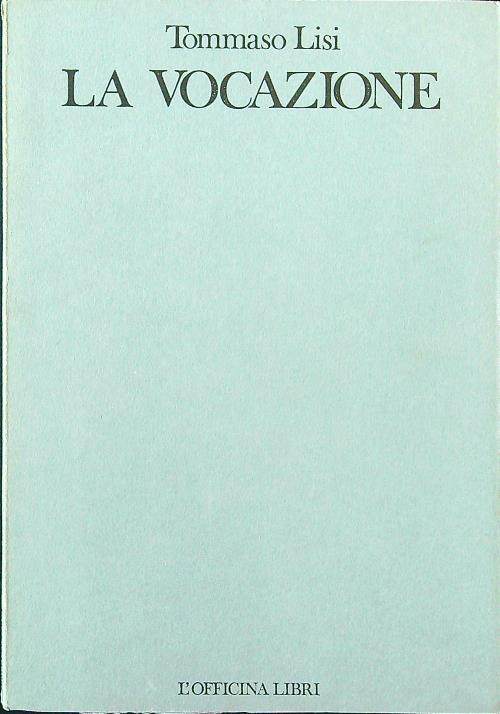 La vocazione - Tommaso Lisi - copertina