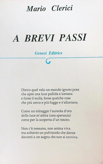 A brevi passi - Mario Clerici - copertina