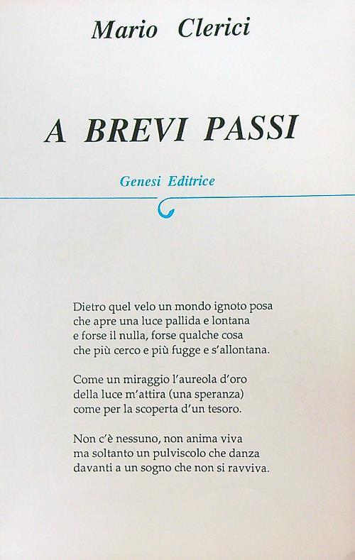 A brevi passi - Mario Clerici - copertina