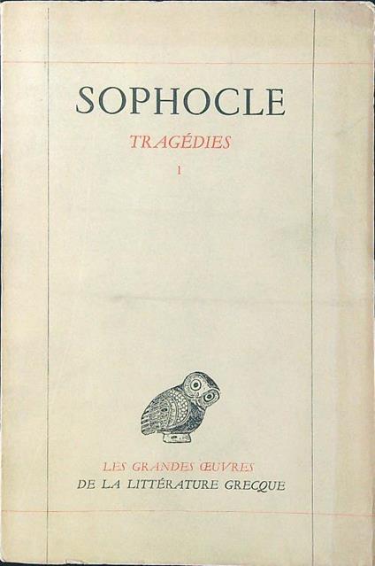 Tragedies tome 1 - Sofocle - copertina