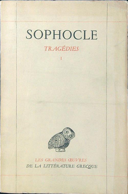 Tragedies tome 1 - Sofocle - copertina