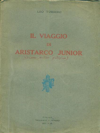Il viaggio di Aristarco Junior - Leo Torrero - copertina