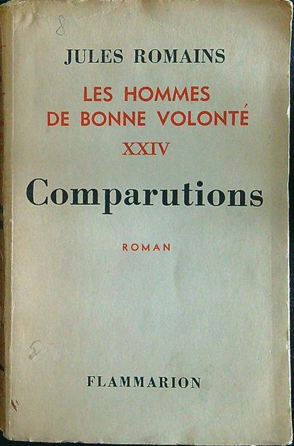 Comparutions - Jules Romains - copertina