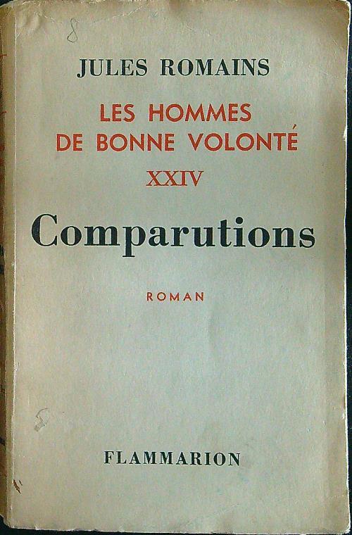 Comparutions - Jules Romains - copertina