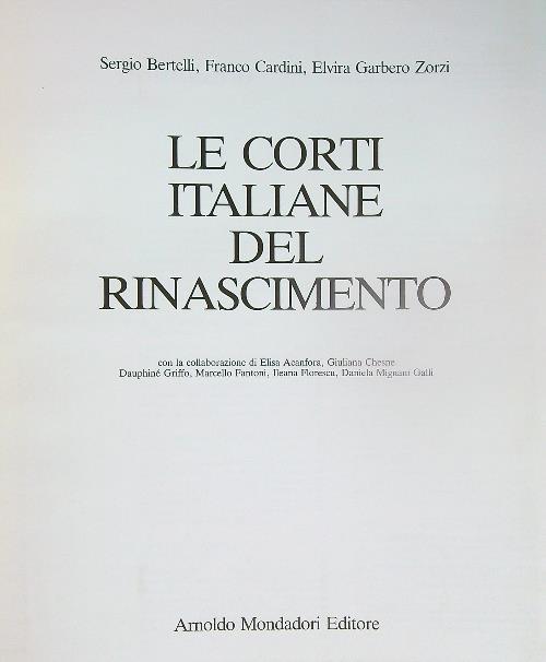 Le corti italiane del Rinascimento