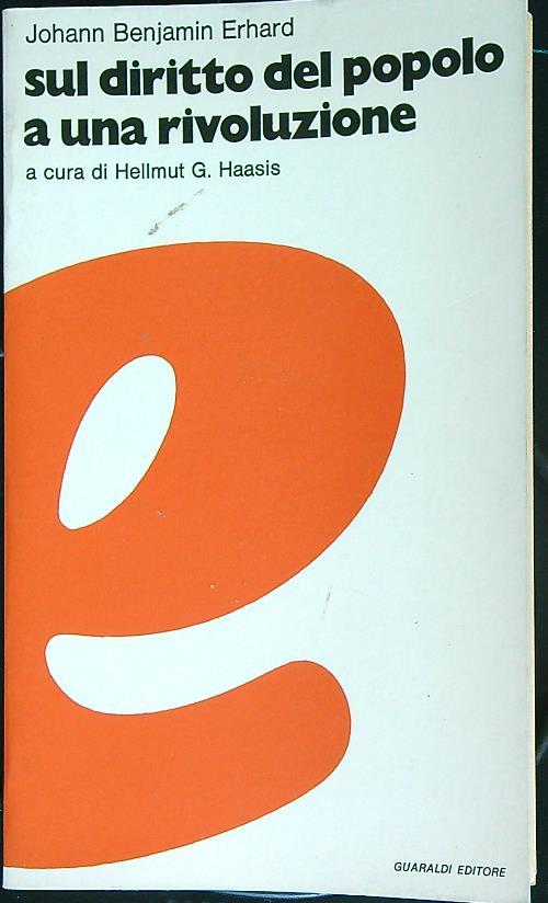 Sul diritto del popolo a una rivoluzione - Johann Erhard - copertina
