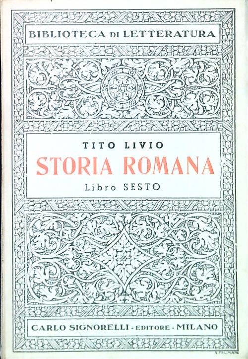 Storia Romana. Libro Sesto