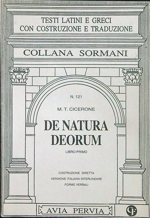 De natura deorum - Cicerone - copertina