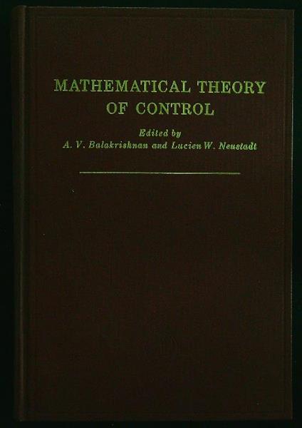 Mathematical theory of control - Balakrishnan - copertina