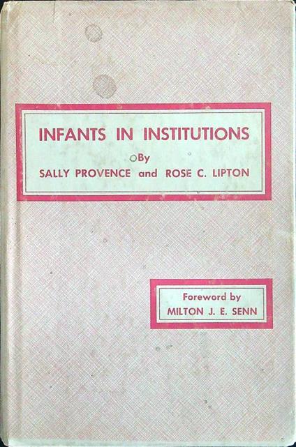 Infants in institutions - copertina