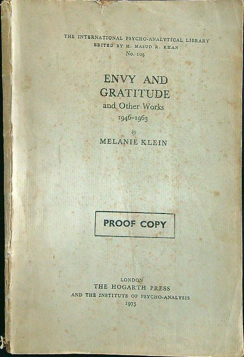 Envy and gratitude