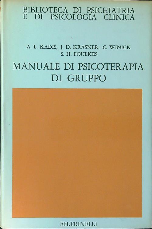 Manuale di psicoterapia di gruppo