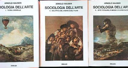 Sociologia dell'arte 3vv - Arnold Hauser - copertina