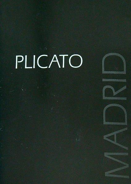 Cristiano Plicato"agenda" Madrid - Carlo Belloli - copertina