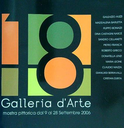Galleria d'Arte mostra pittorica 9-28 settembre 2006 - copertina